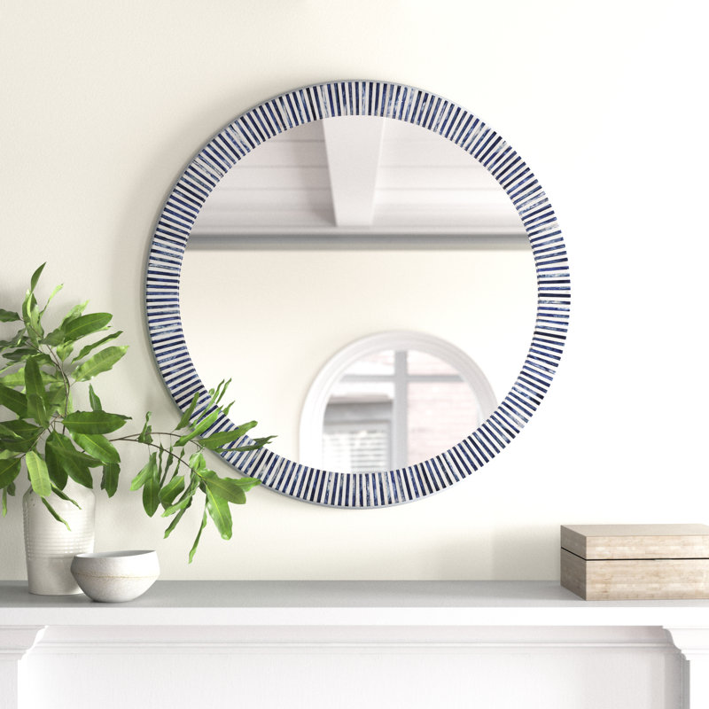 Joss & Main Vancouver Round Bone Wall Mirror & Reviews | Wayfair